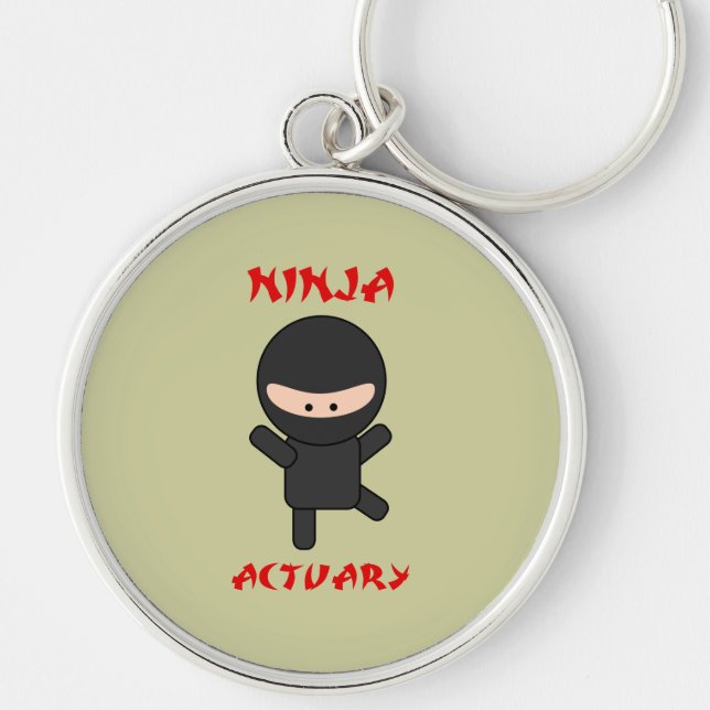 Ninja Actuary Keychain (Front)