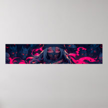 Ninja and her wolves anime art