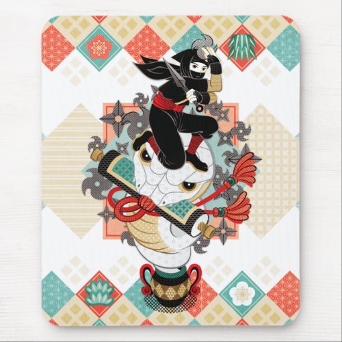 Ninja and Snake 2019 (remake) / Ninja and snake 20 Mouse Pad