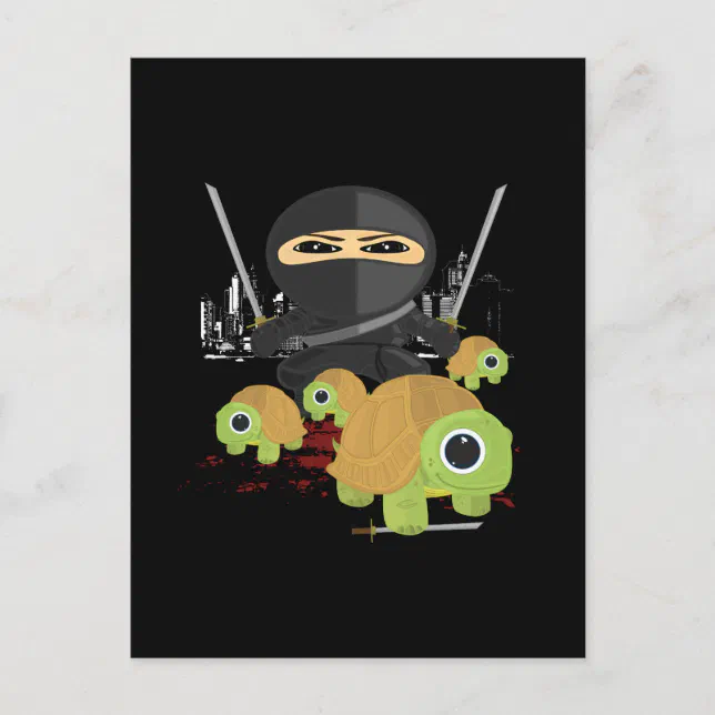 Ninja and Turtles Postcard | Zazzle