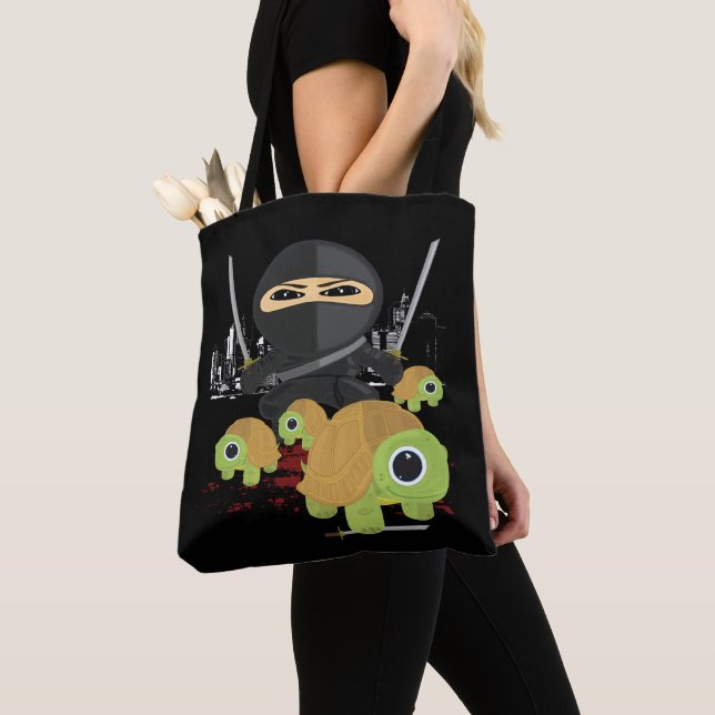 Ninja and Turtles Tote Bag (Close Up)