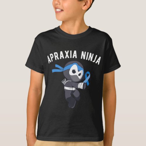 Ninja Apraxia Awareness Speech Disorder Ninjutsu T_Shirt