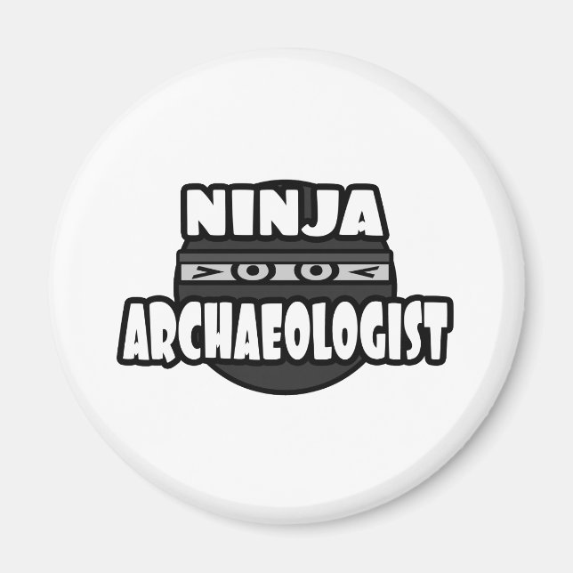 Ninja Archaeologist Magnet (Front)