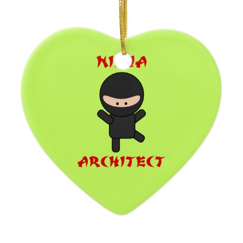 Ninja Architect Ceramic Ornament