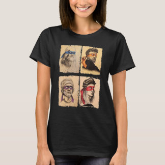 Ninja Artists Poster Style Pop Art T-Shirt