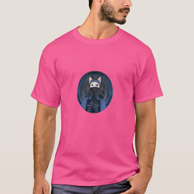 Ninja Assassin Kitten Flame Point Siamese Cat Warr T-Shirt (Front)