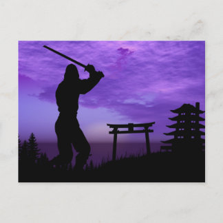 Ninja Attack Postcard