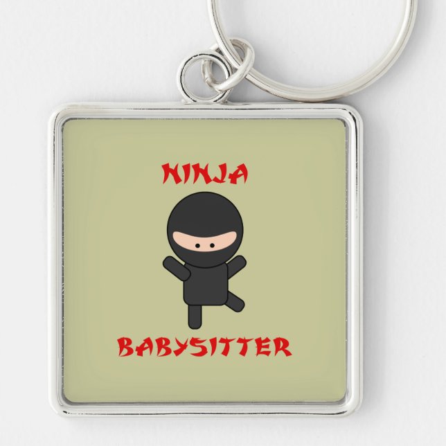 ninja babysitter keychain (Front)