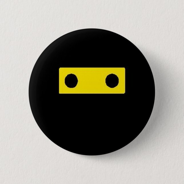 Ninja badge pinback button (Front)
