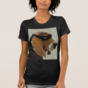 Ninja Basset Hound Dog T-Shirt
