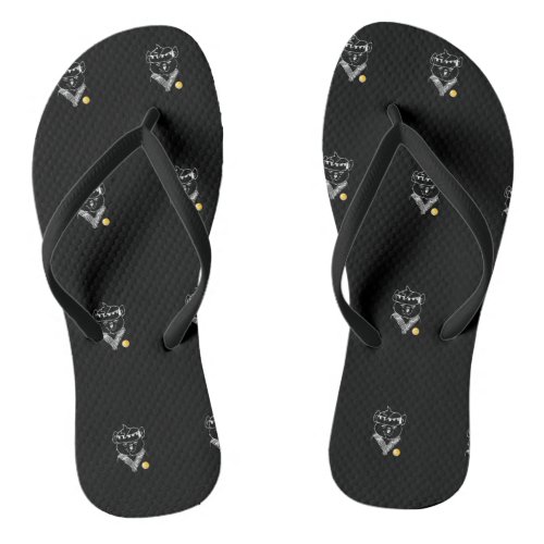 Ninja Bear Flip Flops