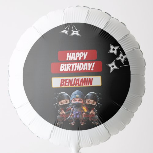 Ninja Birthday Balloon