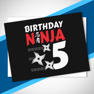 Ninja Birthday Party - Birthday Ninja 5 Postcard