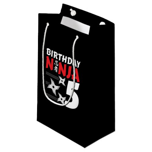 Ninja Birthday Party _ Birthday Ninja 5 Small Gift Bag