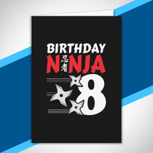 Ninja Birthday Party - Birthday Ninja 8 Card