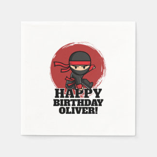 Ninja Birthday Party Napkins