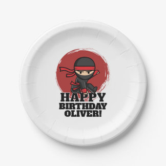 Ninja Birthday Party Paper Plates