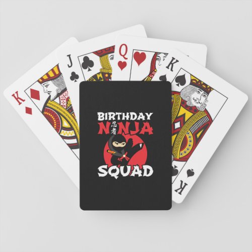 Ninja Birthday Party Theme _ Birthday Ninja Squad Playing Cards