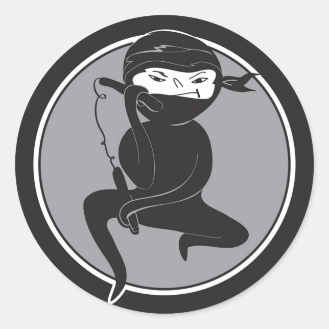 NInja Black Belt Stickers (Front)