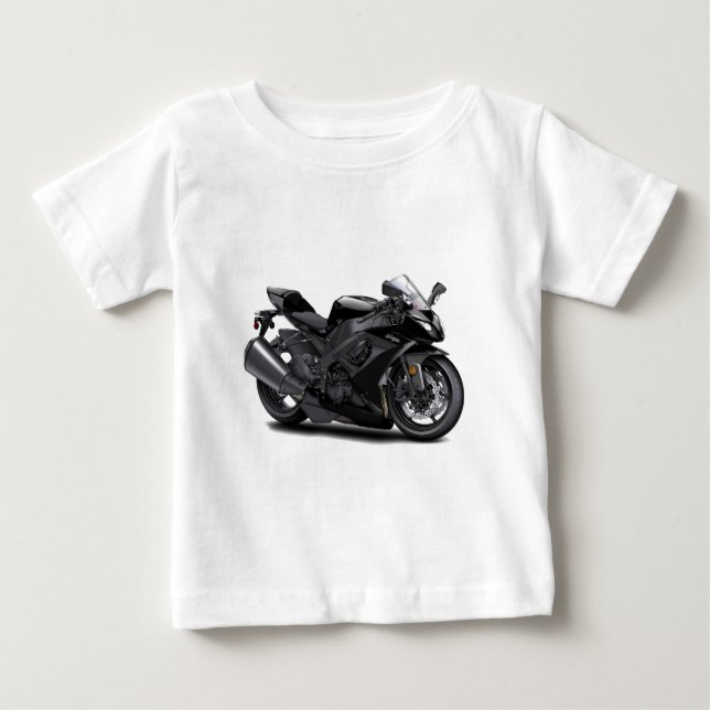 Ninja Black Bike Baby T-Shirt (Front)
