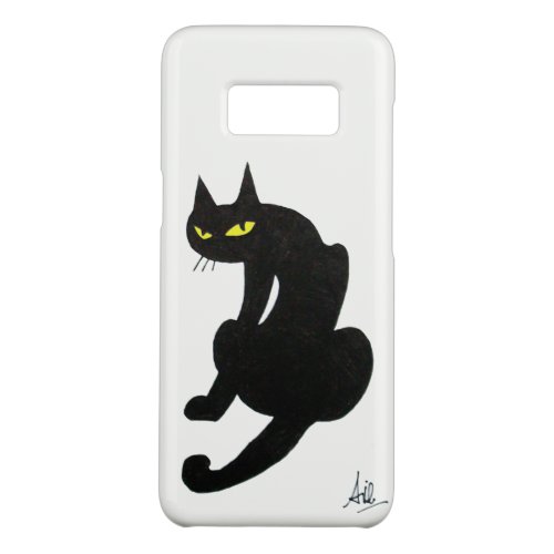 NINJA BLACK CAT White Case_Mate Samsung Galaxy S8 Case