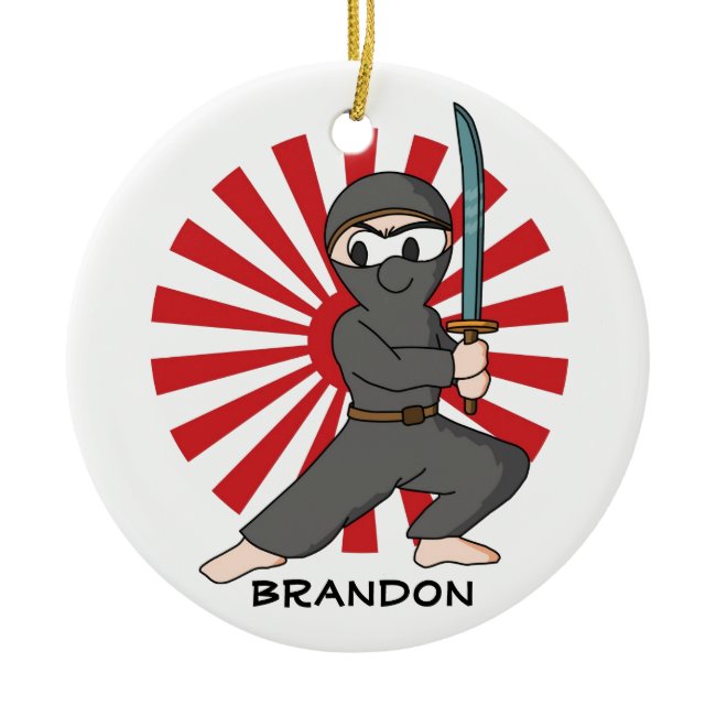 Ninja Boy Design Ornament