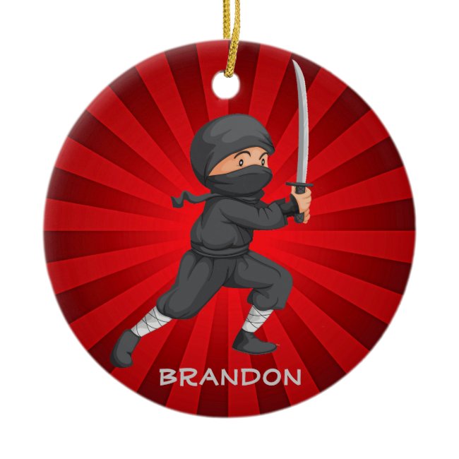 Ninja Boy Design Ornament