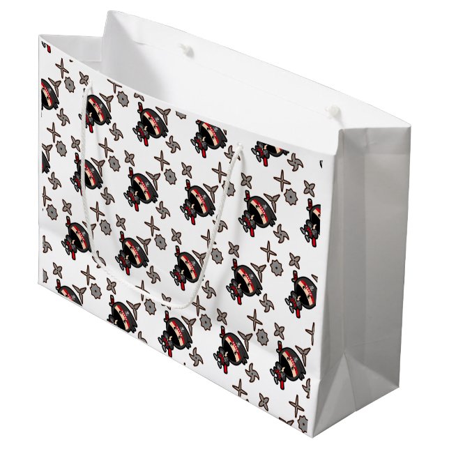 Ninja Boy Large Gift Bag (Front Angled)