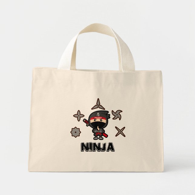 Ninja Boy Mini Tote Bag (Front)