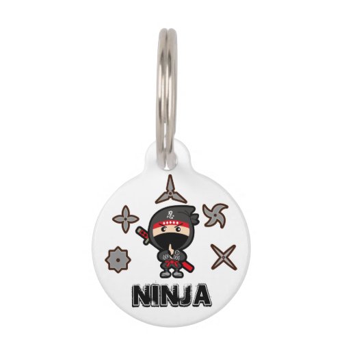 Ninja Boy Pet ID Tag