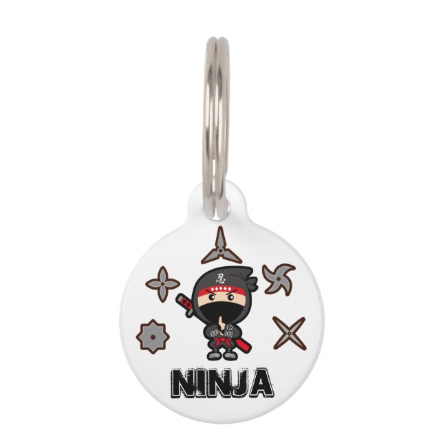 Ninja Boy Pet ID Tag (Front)
