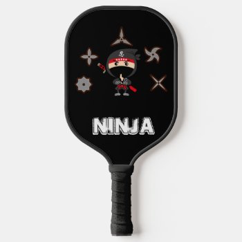 Ninja Boy Pickleball Paddle by Miyajiman at Zazzle