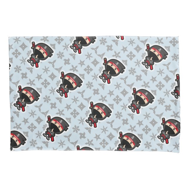 Ninja Boy Pillow Case (Front)