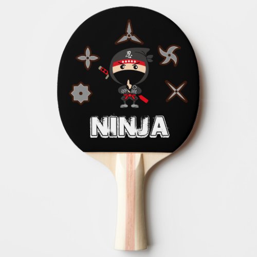 Ninja Boy Ping Pong Paddle