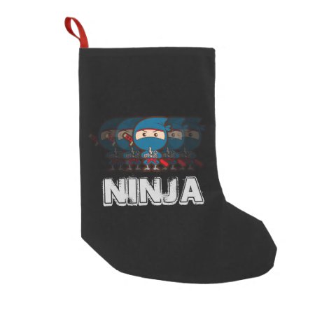 Ninja Boy Small Christmas Stocking