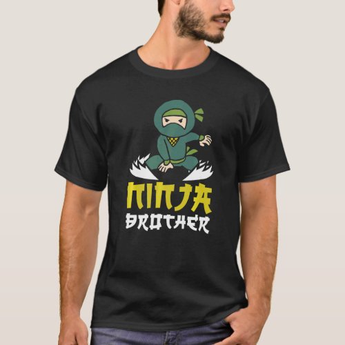 Ninja Brother Mercenary Shuriken Kunai Shinobi Nin T_Shirt