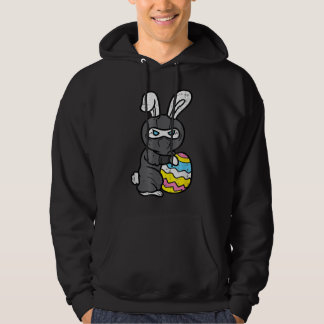 Ninja Bunny Rabbit Egg Cute Easter Day Boys Kids T Hoodie