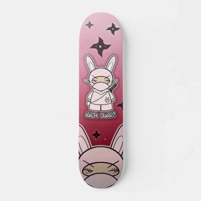 Ninja Bunny! Skateboard Deck (Front)