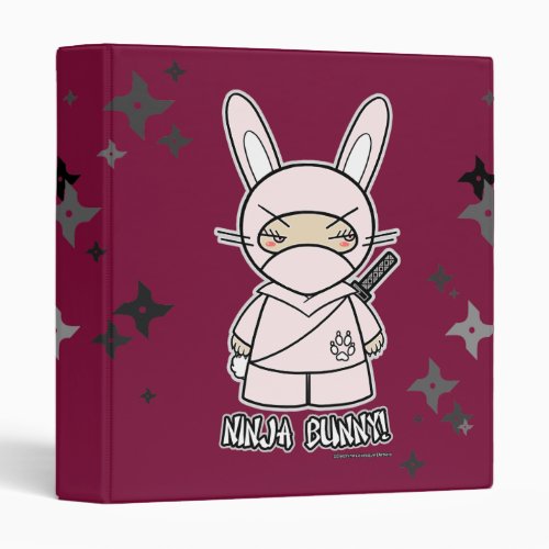 Ninja Bunny With Shurikens Binder