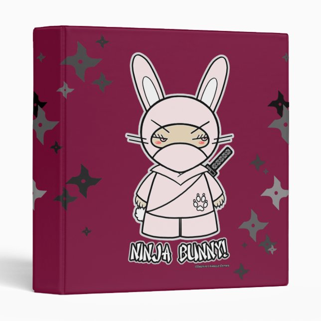Ninja Bunny! With Shurikens Binder (Front/Spine)