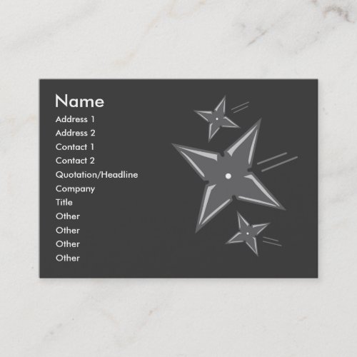 Ninja Business Cards