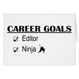 Ninja Career Goals - Editor Cards