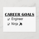 Ninja Career Goals - Engineer Postcard