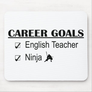 Ninja Career Goals - English Teacher Mouse Pad