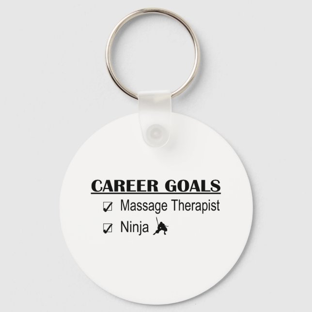 Ninja Career Goals - Massage Therapist Keychain (Front)