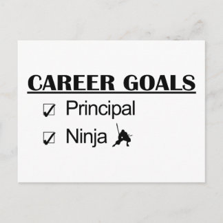 Ninja Career Goals - Principal Postcard