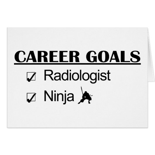 Ninja Career Goals - Radiologist Cards (Front Horizontal)