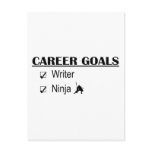 Ninja Career Goals - Writer Postcard