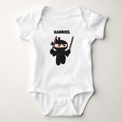 Ninja Cartoon Baby Bodysuit