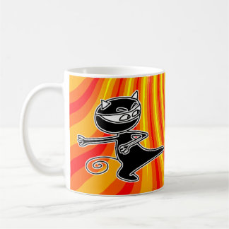 Ninja Cat Firekick Mug